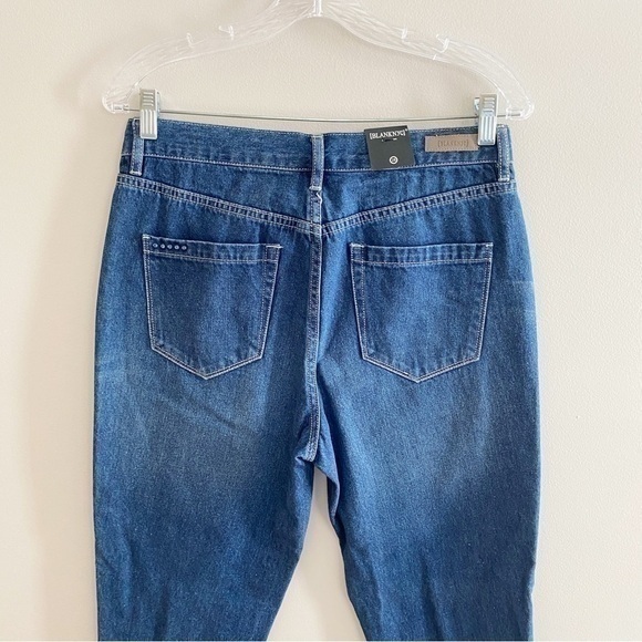 Blank NYC NWT High Rise Exposed Button‎ Fly Straight Leg Jeans Frayed Hem 28 - Picture 6 of 9
